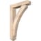 Ekena Millwork Thorton Arts and Crafts Smooth Bracket w/ Offset Brace, Douglas Fir, 5 1/2"W x 24"D x 36"H BKT0604X24X36THR03SDF - alternate 1